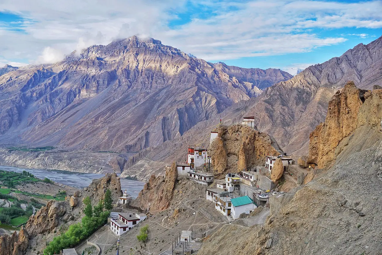 Dhankar Monastery perched above the Spiti valley
