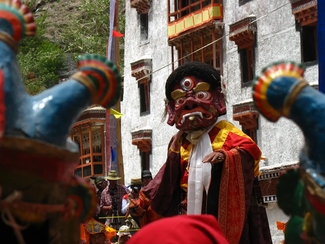 Masked dancer at a Ladakhi monastery festival