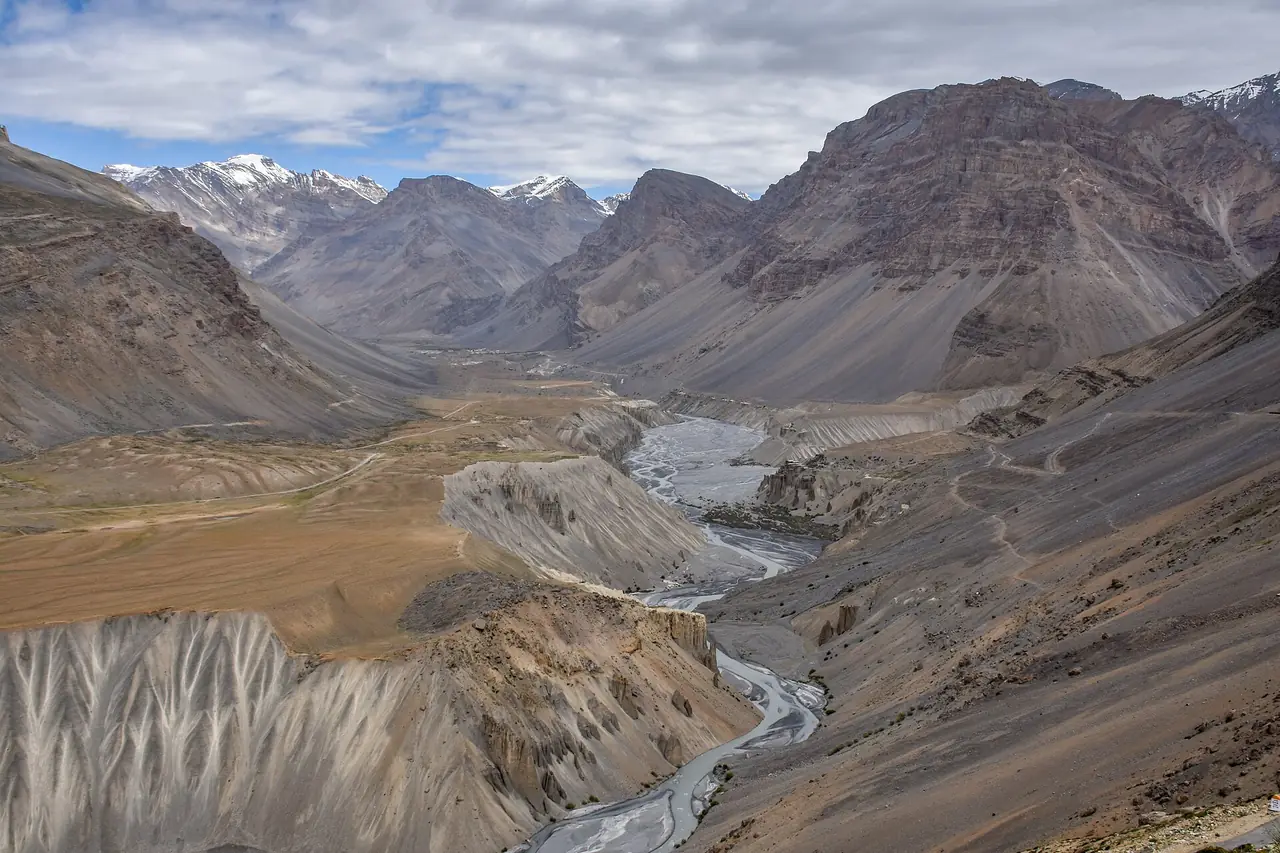 The Spiti valley near Kaza