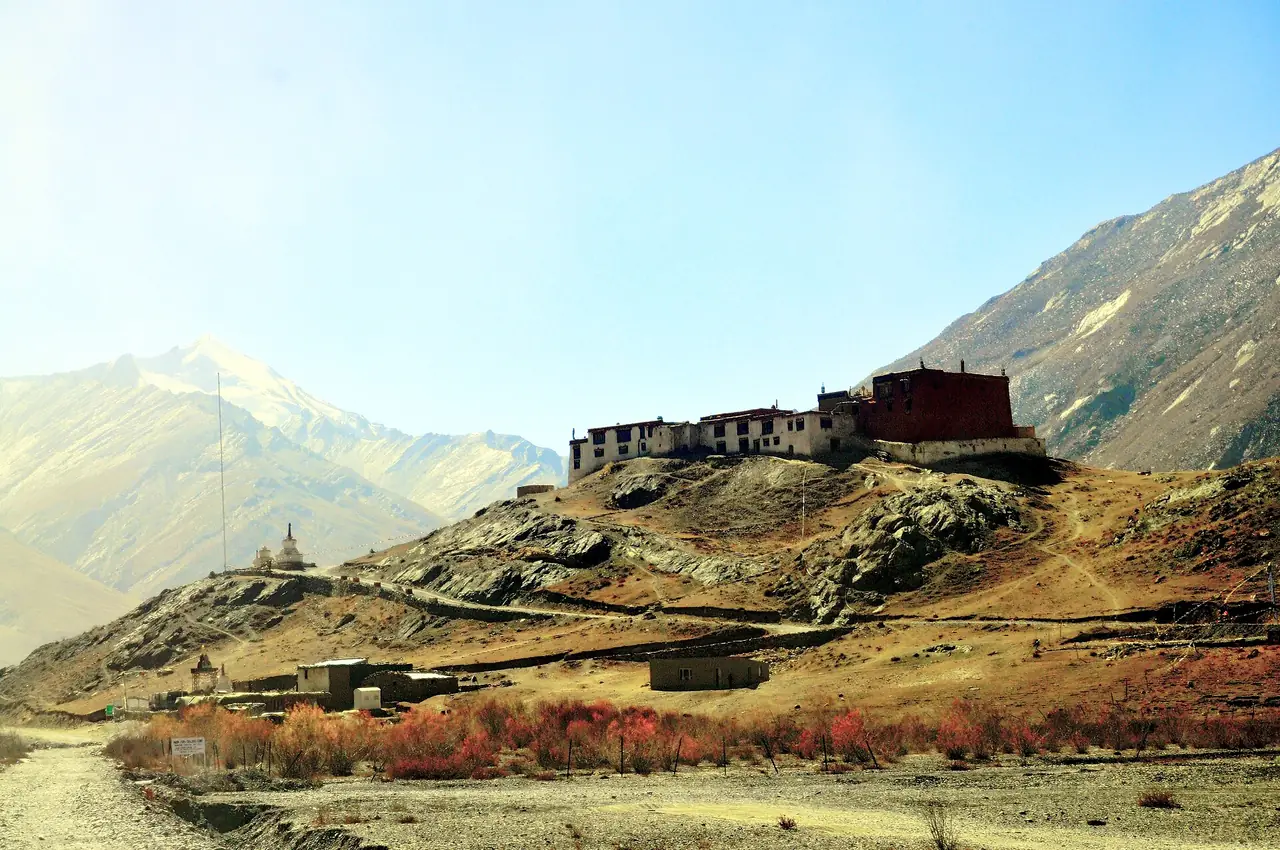 Rangdum Monastery on its hillock in the upper Suru valley